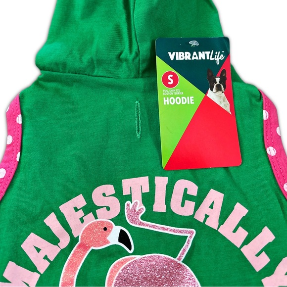 NWT Vibrant Life "Majestically Awkward" Dog Hoodie Size Small Dogs up to 20 lbs - Picture 8 of 16